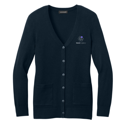 Custom Women’s Port Authority Easy Care Button-Up Cardigan Sweater